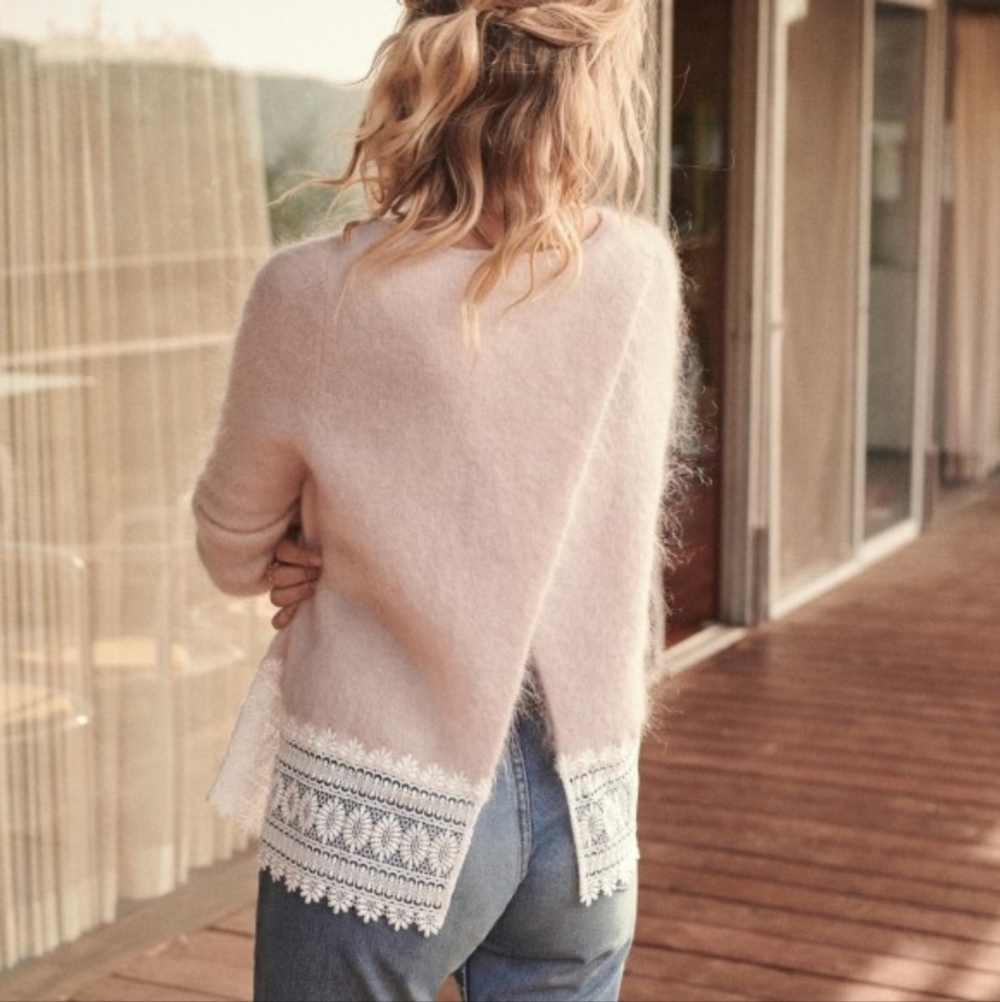 Sezane Alexia Jumper in Rosy Beige size S NWT